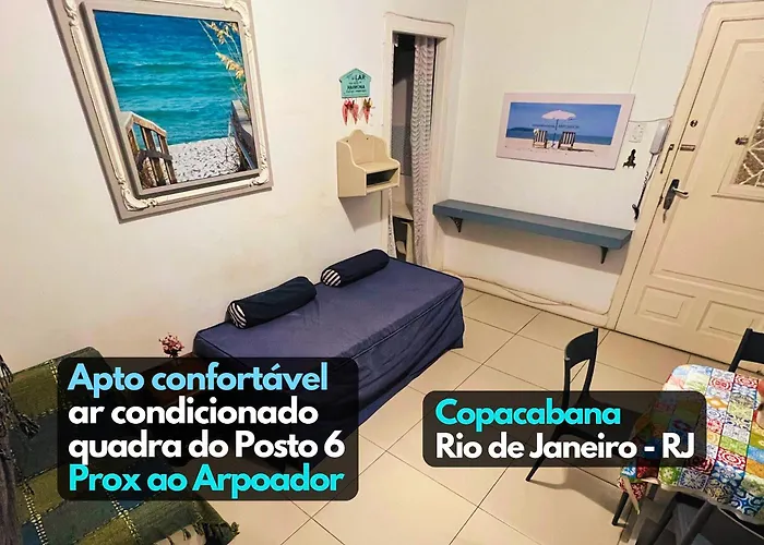 Apto Completo Quadra Praia Posto 06 Arpoador Rio de Janeiro